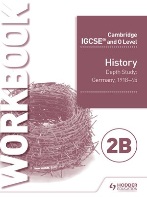 cover image of Cambridge IGCSE and O Level History Workbook 2B--Depth study